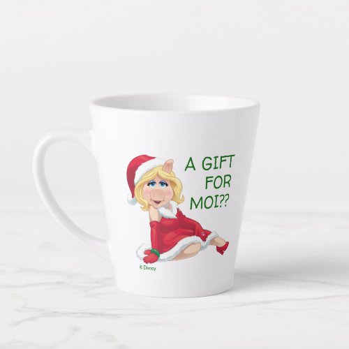 The Muppets  Miss Piggy Santa Claus Latte Mug