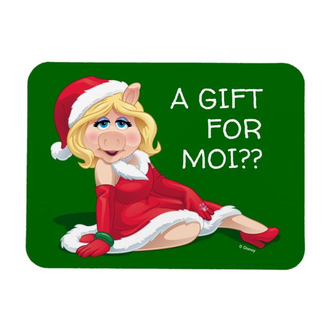 The Muppets | Miss Piggy Santa Claus Magnet (Horizontal)
