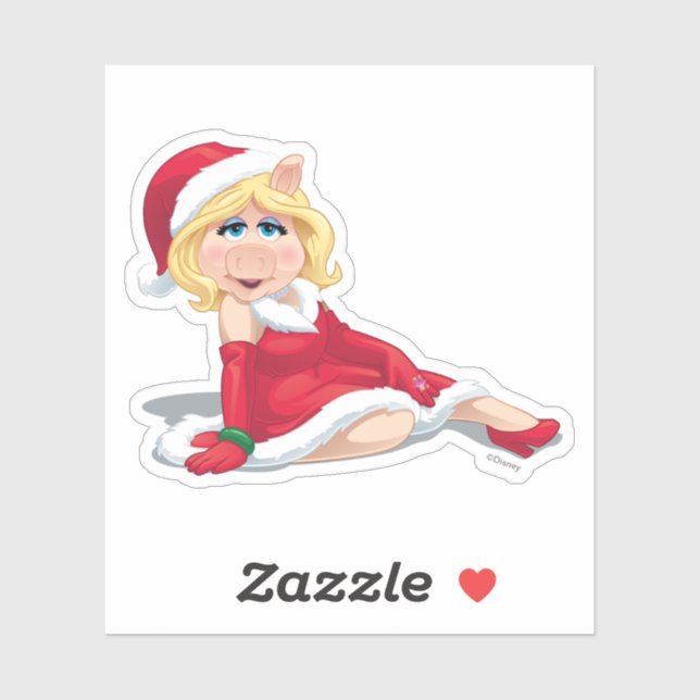 The Muppets | Miss Piggy Santa Claus Sticker (Sheet)