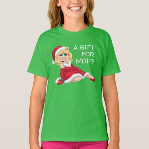 The Muppets  Miss Piggy Santa Claus T_Shirt