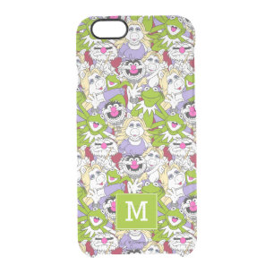 The Muppets   Monogram Oversized Pattern 2 Clear iPhone 6/6S Case