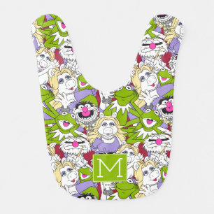 The Muppets   Monogram Oversized Pattern Bib