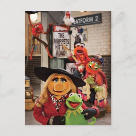 The Muppets Most Wanted Hits The Road! Postcard