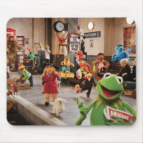 The Muppets Most Wanted  Kermit in Front Mouse Pad