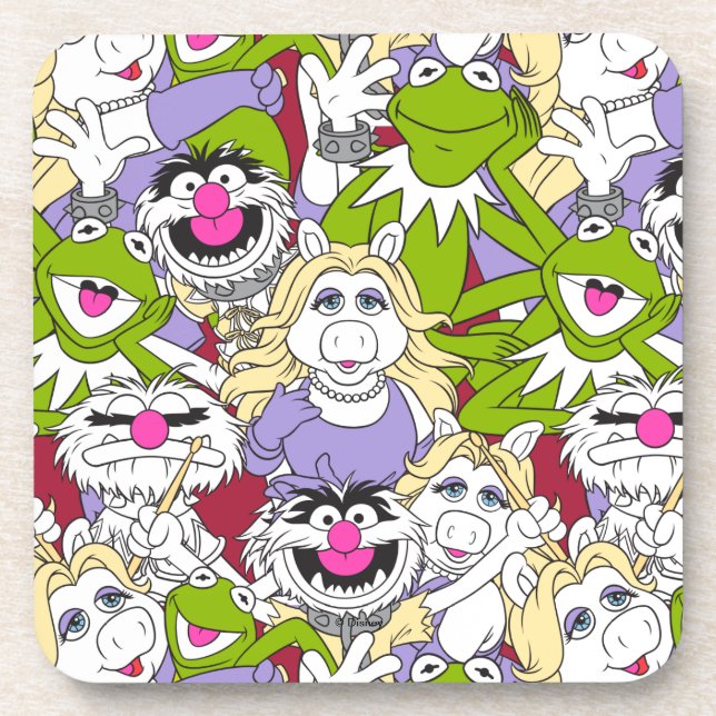 The Muppets | Oversized Pattern Beverage Coaster (Front)
