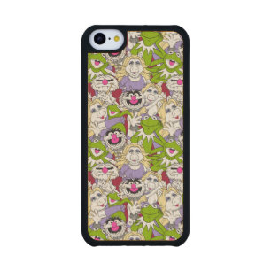 The Muppets   Oversized Pattern Carved Maple iPhone 5C Slim Case