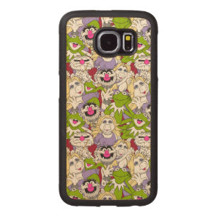 The Muppets   Oversized Pattern Carved Wood Samsung Galaxy S6 Case