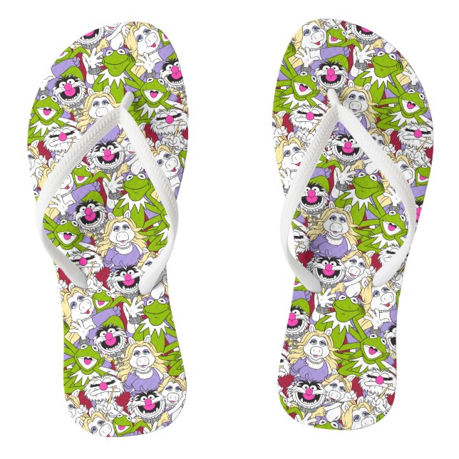 The Muppets | Oversized Pattern Flip Flops (Footbed)