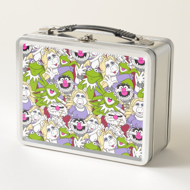 The Muppets | Oversized Pattern Metal Lunch Box (Front)