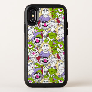 The Muppets   Oversized Pattern OtterBox Symmetry iPhone X Case