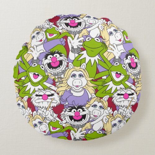 The Muppets  Oversized Pattern Round Pillow