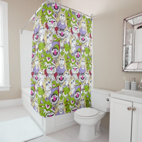 The Muppets  Oversized Pattern Shower Curtain
