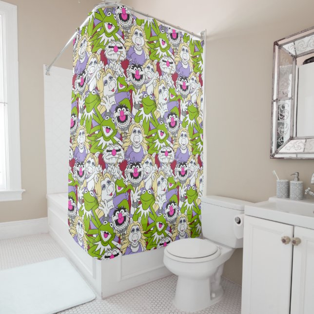 The Muppets | Oversized Pattern Shower Curtain (In Situ)