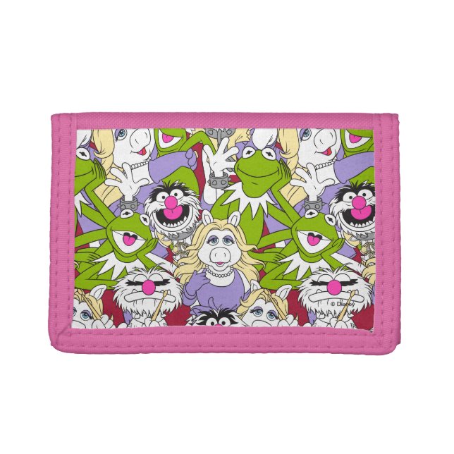 The Muppets | Oversized Pattern Tri-fold Wallet (Front)