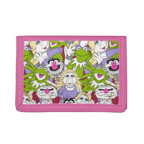 The Muppets  Oversized Pattern Trifold Wallet