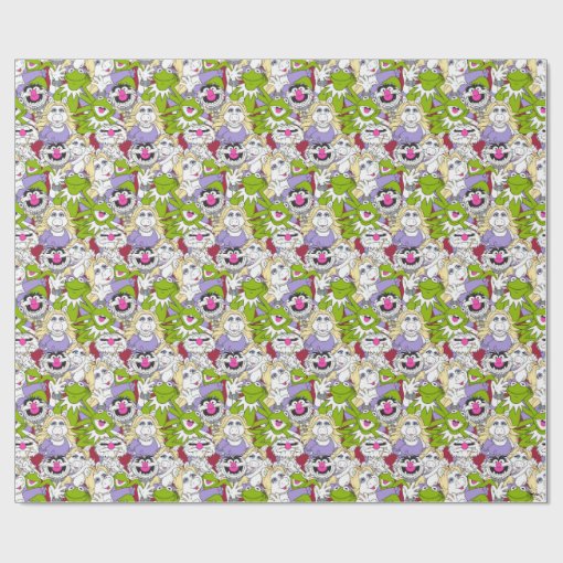 The Muppets Oversized Pattern Wrapping Paper Zazzle