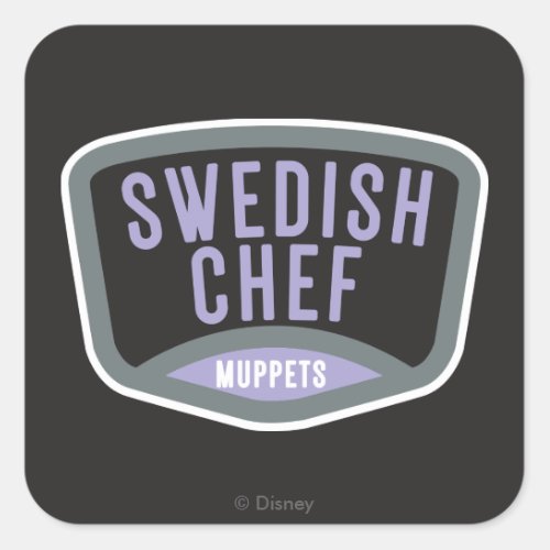 The Muppets  Swedish Chef Square Sticker