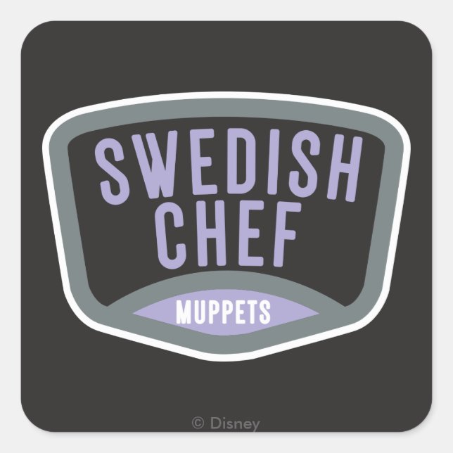 The Muppets | Swedish Chef Square Sticker (Front)