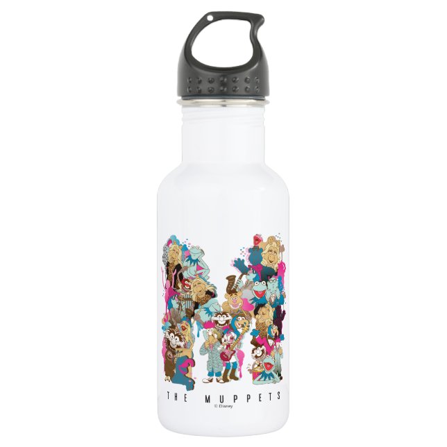 The Muppets | The Muppets Monogram 2 Stainless Steel Water Bottle (Front)