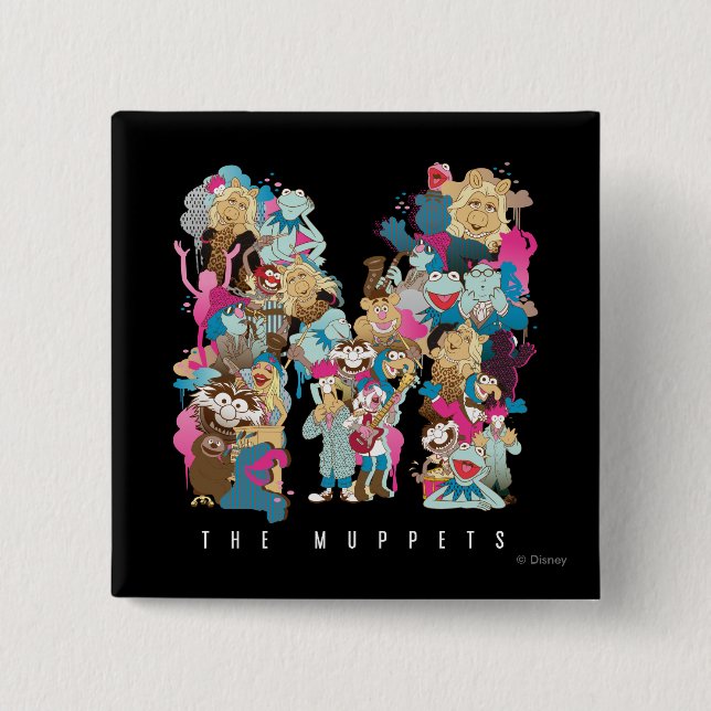 The Muppets | The Muppets Monogram Button (Front)