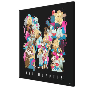 The Muppets   The Muppets Monogram Canvas Print