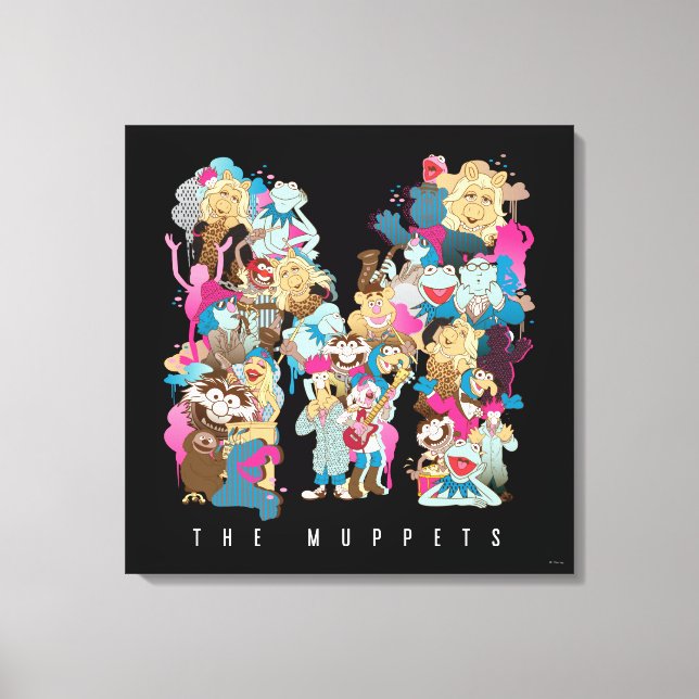 The Muppets | The Muppets Monogram Canvas Print (Front)