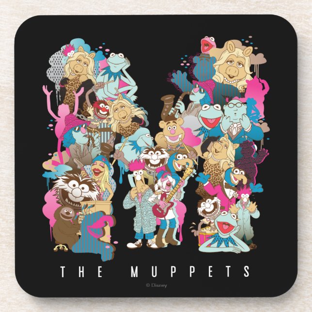 The Muppets | The Muppets Monogram Drink Coaster (Front)