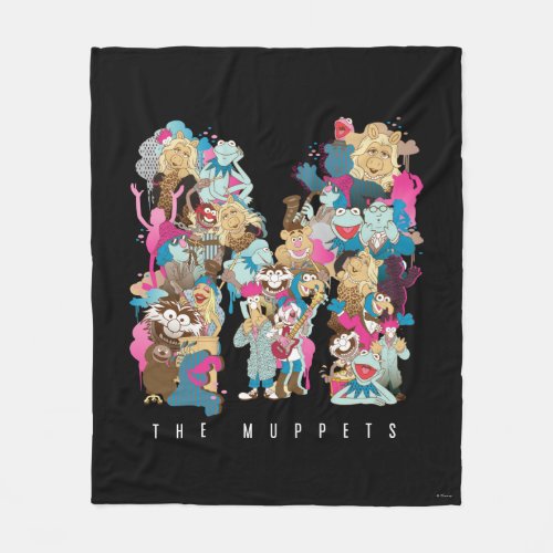 The Muppets  The Muppets Monogram Fleece Blanket