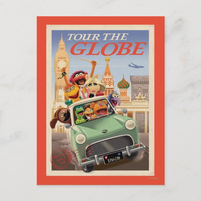 The Muppets Tour the Globe Postcard (Front)