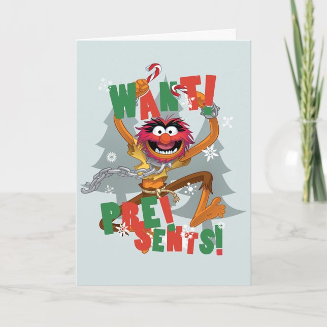 The Muppets | Want Presents Holiday Card (Front)
