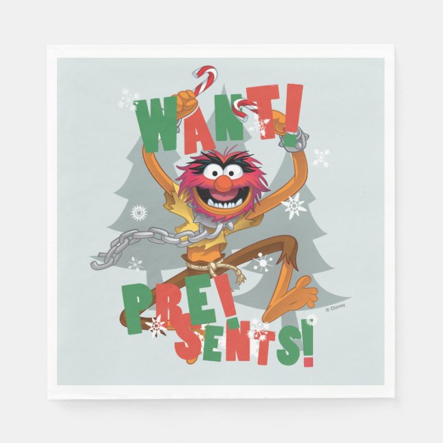 The Muppets | Want Presents Napkins (Front)