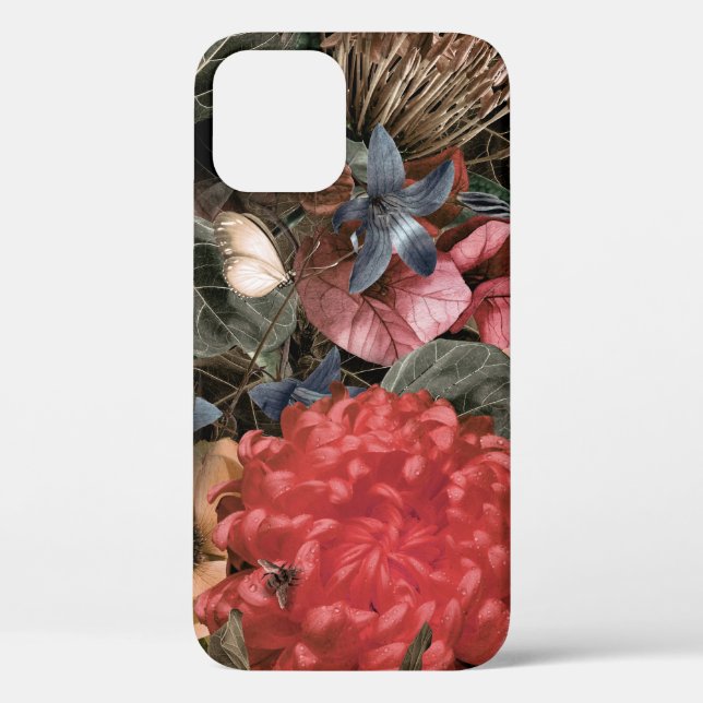 The mural on the wall. Flowers and plants with ins Case-Mate iPhone Case (Back)