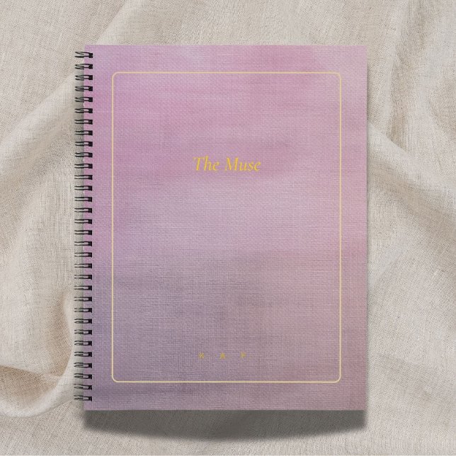 The Muse | Mauve Linen Personalized Poetry Journal (Creator Uploaded)