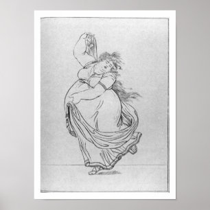 The Muse of Dance, Plate VI from a new edition con Poster