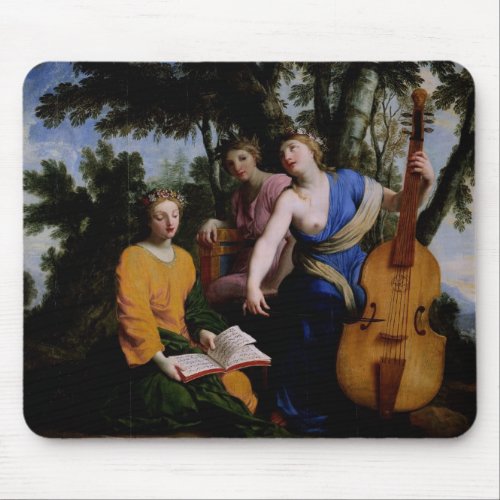 The Muses Melpomene Erato and Polymnia 1652_55 Mouse Pad