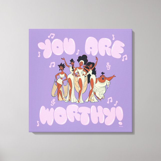 The Muses - You Are Worthy Canvas Print (Front)