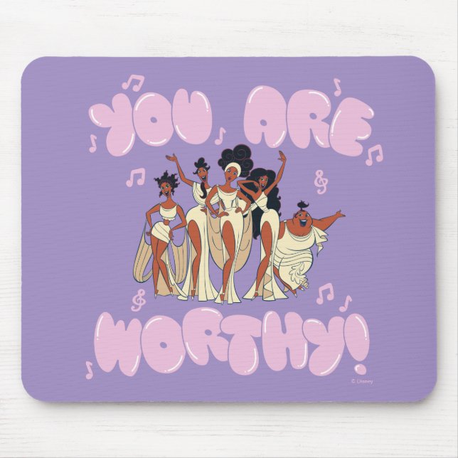 The Muses - You Are Worthy Mouse Pad (Front)