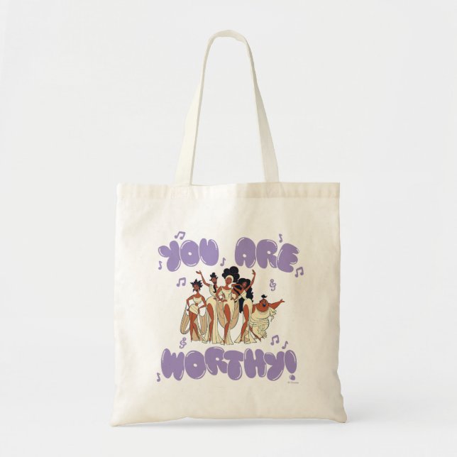 The Muses - You Are Worthy Tote Bag (Front)