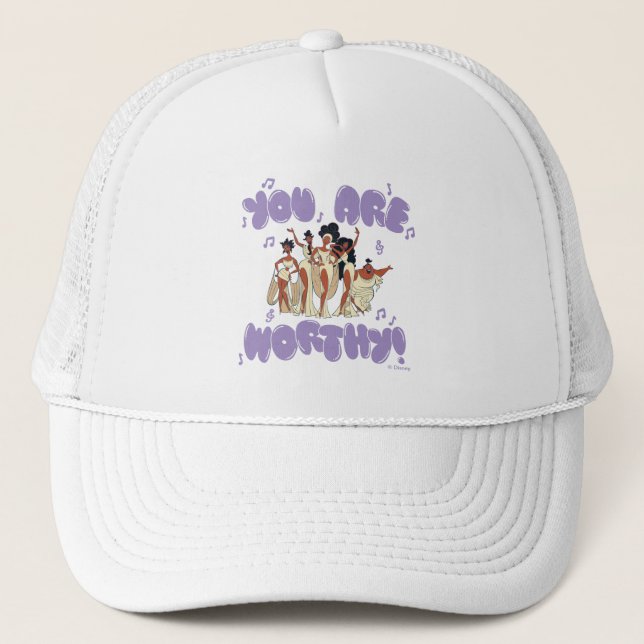 The Muses - You Are Worthy Trucker Hat (Front)