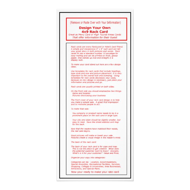 The MUSEUM Artist Series 4x9 Rack Card Template1 (Front)