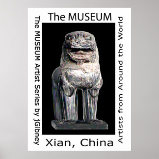 The MUSEUM Artist Series by jGibney Stone Lion Poster
