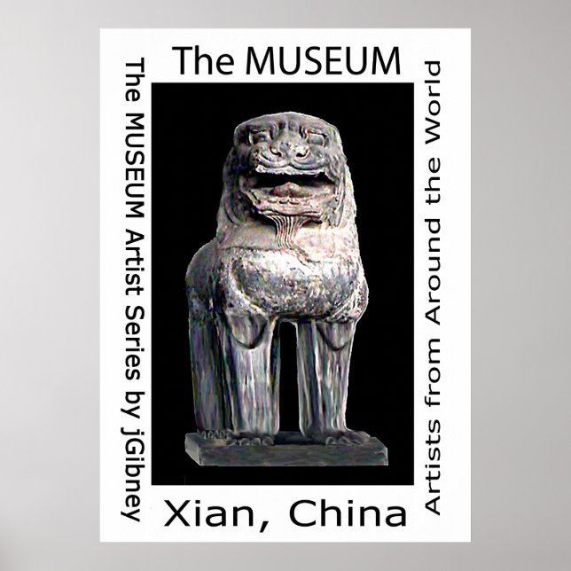 The MUSEUM Artist Series by jGibney Stone Lion Poster (Front)