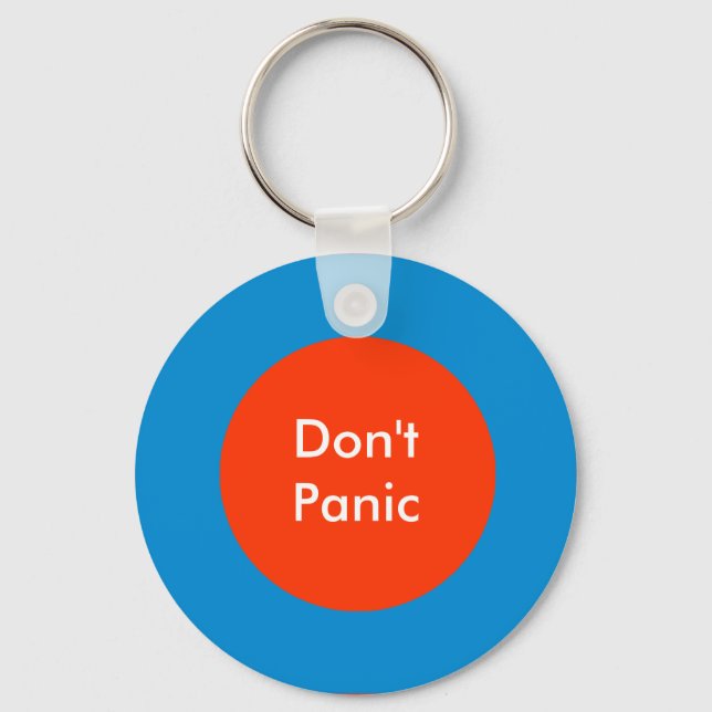 The MUSEUM Artist Series Don't Panic Keychain (Front)