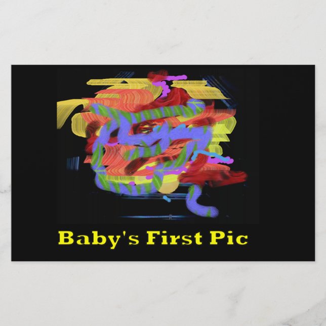 The MUSEUM Artist Series Images Baby's FirstJGib77 Stationery (Front)