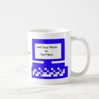 The MUSEUM Artist Series Images Computer Blue Coffee Mug