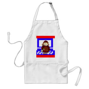The MUSEUM Artist Series Images Computer StrawGirl Adult Apron