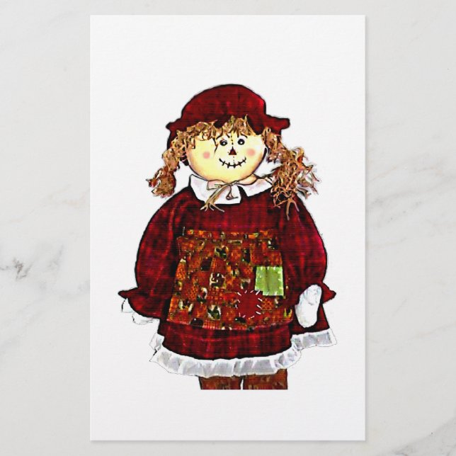The MUSEUM Artist Series Images Computer StrawGirl Stationery (Front)
