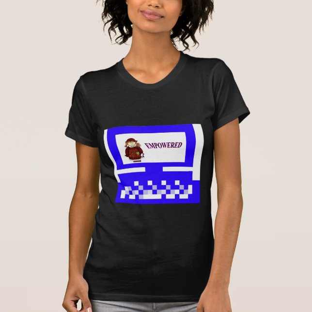 The MUSEUM Artist Series Images Computer StrawGirl T-Shirt (Front)