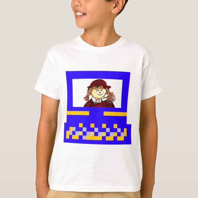 The MUSEUM Artist Series Images Computer StrawGirl T-Shirt (Front)