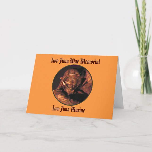 The MUSEUM Artist Series Iwo Jima War Memorial Holiday Card (Front)